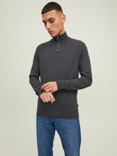 Ladda upp bild till gallerivisning, JJEEMIL Pullover - Dark Grey Melange