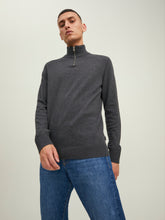 Ladda upp bild till gallerivisning, JJEEMIL Pullover - Dark Grey Melange