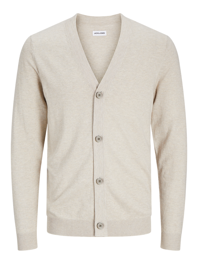 JJEEMIL Knit Cardigan - Oatmeal