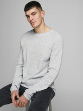 Ladda upp bild till gallerivisning, JJEHILL Pullover - light grey melange
