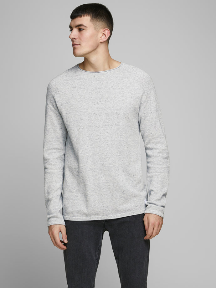 JJEHILL Pullover - light grey melange
